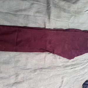 Burgundy/Deep Purple Skinny Jeans